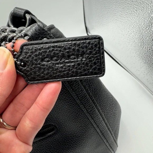 Coach Kristy Chain Leather Shoulder Bag - Picture 3 of 9